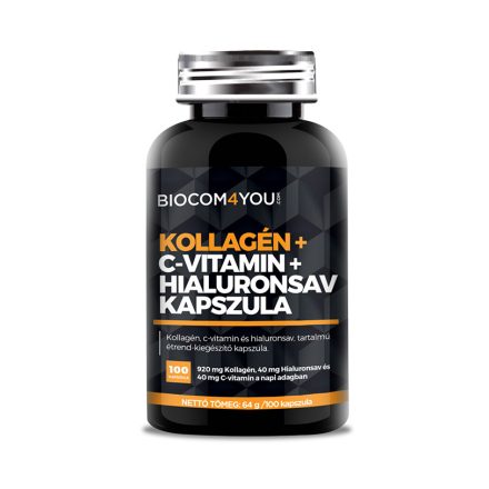 Biocom4You - Kollagén+C-Vitamin+Hialuronsav 100 db  kapszula